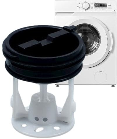 Washer Drain Outlet Stopper - Pump Seal Cover, Laundry Filter Protector | Washing Machine Replacement Component, Lint Trap Guard Mesh Filter for Preventing Clogs Maintaining Cleanliness Efficient