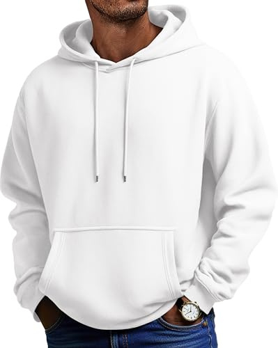 COOFANDY Felpe con Cappuccio Uomo Maniche Lunghe