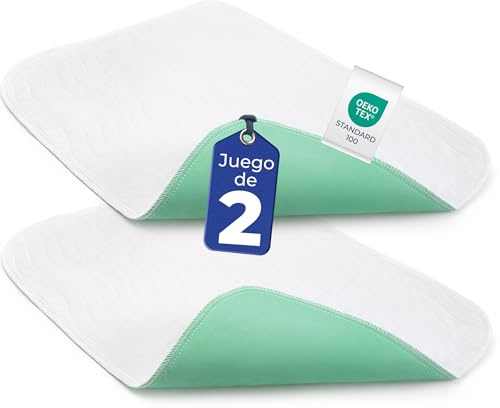 Dreamzie - Inkontinenzunterlage Waschbar 75x90 2er Set - Matratzenschutz | Oeko-Tex Zertifiziert · Inkontinenz Bettunterlage · Saugfähig & Wasserdicht Matratzenschutz · Maschinenwaschbar