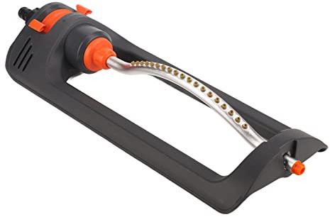 Automatic Oscillating Sprinkler 19 Nozzle | 4 Spray Modes for Lawn/Garden/Agricultural Irrigation | Sturdy Aluminum Alloy Pipe & Plastic Base