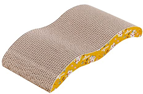 Asyduey Cat Scratcher Cardboard Cat Scratch Pad with Premium Scratch Textures Design Cat Scratching Pad