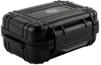 Linsoul Kiwi Ears SONICAP Estuche Impermeable para Auriculares, Caja Protectora para IEM con Forro de EVA, Bolsa de Transporte Rígida, Funda de Viaje Apto para ZS10 Pro, Zero:2, EW300 (Negro)