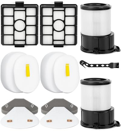 HOUSEMAX Ersatzteile kompatibel mit Shark PowerDetect Akku-Staubsauger IP3251EUT IP3257EUT IP3251 IP3251C IP3252 IP3253EUT– Bürsten & Filter