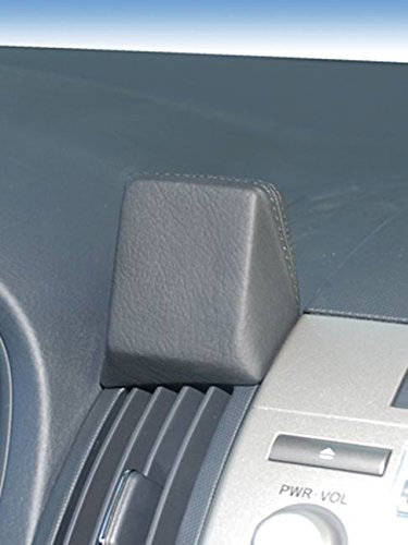 KUDA Handyhalterung passend für Toyota Corolla Verso ab 05/04 - Telefonkonsole für Smartphones, Handys, Navi und mehr – Echtleder, schwarz, 283290