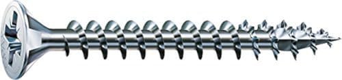 SPAX Universalschraube, 4,0 x 70 mm, 500 Stück, Kreuzschlitz Z2, Senkkopf, Vollgewinde, 4CUT, WIROX A3J, 1081010400705