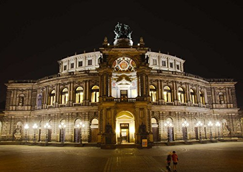 hansepuzzle 41430 - Semperoper Puzzle 130 Teile - Gebäude Puzzle mit hochwertiger Aufbewahrung: Kartonbox und wiederverschließbarem Beutel - Puzzle-Maße: 28,7 x 20 cm