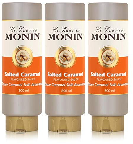 Monin Sauce Salted Caramel, 500 ml, 3er Pack