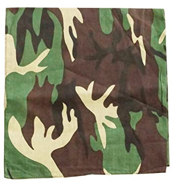 WedDecor Camouflage Bandana For Men Women Cotton Unisex Head Scarf Wide Headband Fashion Accessory for Riding, Motorcycling, Hiking, Fishing, Outdoor Activities, 54cm