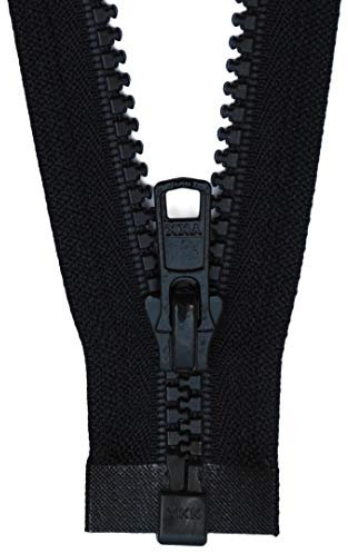 YKK 1 Weg Reißverschluß Schwarzblau Kunststoff 5 mm 70 cm z.B. für Arbeitsjacken, Winterjacken, Anoraks u.s.w.