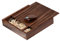 UFARID Nussbaumholz Fotoalbum Box USB Stick 16GB 32GB 64GB Pendrive Fotografie Hochzeitsspeicher USB3.0 Memory Stick Anpassbar USB3.0-Flash-Laufwerk Externer Speicher (32GB, Walnut Wood)