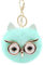 Puffball Eule Kunstfell Pom Pom Schlüsselanhänger Handtasche börse Schmuck Halter Schlüsselanhänger Rucksack Anhänger - Gr�n - Small