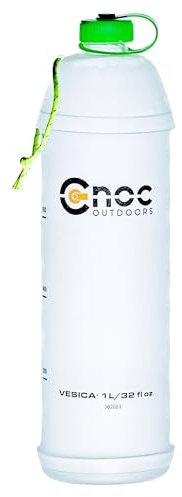 Cnoc Outdoors Bottiglia pieghevole Vesica da 28 mm, 1 l, verde