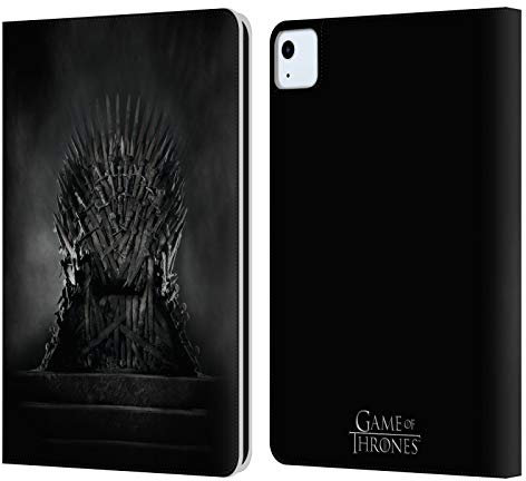 Head Case Designs Officially Licensed HBO Game of Thrones Iron Throne Key Art Leather Wallet Case Compatible With Apple iPad Air 11 2020/2022/2024/2025
