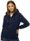 OZONEE Damen Kapuzenpullover Sweatjacke Sweatshirt Farbvarianten Kapuzenjacke Kapuzenpulli Langarm Kapuze Hoodie Sport Style Casual Fitness Basic Training 777/2106B DUNKELBLAU M