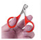 1pcs Professional Pet Dog Puppy Nail Clippers Toe Claw Scissors Trimmer Pet Grooming Products For Small Dogs Cats Puppy Delicate nail clippers are quick and easy to use (Color : Red)