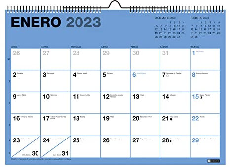 MIQUELRIUS - Wandkalender 18 Monate - Juli 2022 bis Dezember 2023 - mit Platz zum Beschriften - Größe A3 - Farbe