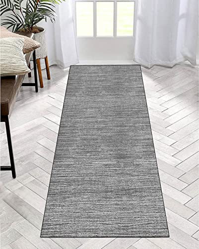 Teppich Läufer Flur Küche rutschfest Grau Korridor Teppichläufer Waschbar Modern Schlafzimmer Wohnzimmer Läufer Teppich Breite 40cm/ 50cm/ 60cm/ 70cm/ 80cm/ 90cm/ 100cm ( Color : Color#1 , Size : 40x1