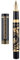 HONG DIAN Hongdian 8037 Chinese Classical Fountain Pen, Iridum Fine Gold Nib with Chinese Deer Totem Design, Smooth Writing Pen with Ink Converter and Metal Pen Box Set Black
