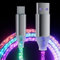 ULIKTO 6.6ft/2m Type C Cable Led Light Up Charger Cord Visible 7 Colors RGB Gradual Changing Shining 3A Fast Charging USB A to USB C Data Sync Cord for Samsung Galaxy S21 S20 S10/S9/Note 20/10/9/8