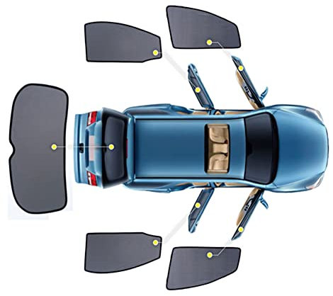 MEIFA Autoscheiben Sonnenschutz für Lexus CT CT200 CT200H 2011-2021, Seitenfenster Sonnenblende UV-Schutz Netz Visier Anti-Moskito Atmungsaktives Innenraum Zubehör,D/5pcs~wholecar