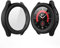 Yolin 2 Pack Hard Protective Case with Tempered Glass Screen Protector Compatible Samsung Galaxy Watch 5 Pro 45mm, PC Ultra-Thin All-around Cover For Galaxy Watch 5 Pro 45mm (2 Black)