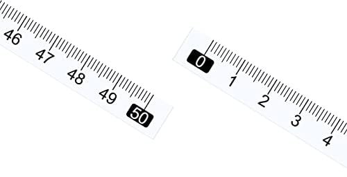Kozelo 10uds Adhesiva Cinta Medida Métrica - [50cm x Izquierda a Derecha Lectura] Impermeable Adhesivo Regla Cinta para Trabajo Banco Sierra Mesa, Transparente