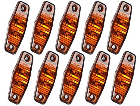 Marker Lights 10 Stück 12 24 V Seitenmarkierung Blinker Lichter Für Anhänger Lkw Wohnwagen Seitenumrissleuchte Lampe Lkw