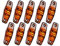 XENITE Marker Lights 10 Stück 12 24 V Seitenmarkierung Blinker Lichter Für Anhänger Lkw Wohnwagen Seitenumrissleuchte Lampe Lkw