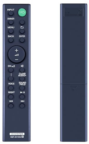 RMT-AH102U Replacement Remote Control for Sony Soundbar AV System Compatible with HT-XT100 HT-XT1 HTXT100 HTXT1 RMTAH102U