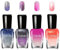 4PCS Nagellack Mit Temperaturänderung - Farbwechsel, Langanhaltend, Temperaturkontrolle - Nagelkunst-Design, Ohne UV-Lampe (B Set)