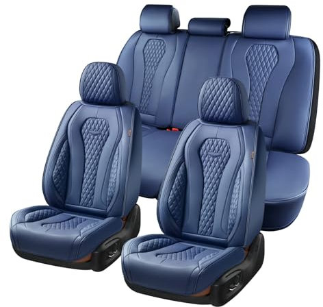 Coverado Autositzbezüge, Sitzbezüge Vorne und Hinten 5 Stück, Premium Autositzbezüge komplettes Set,Wasserdichtes Autositzkissen,Universal Fit für die meisten Limousinen SUV Pick-up Truck B8839 Seat