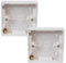 rhinocables Ethernet Back Box for Faceplates, Fits Wall Plate for Ethernet Cable Network Sockets Single Gang (2, 16mm)