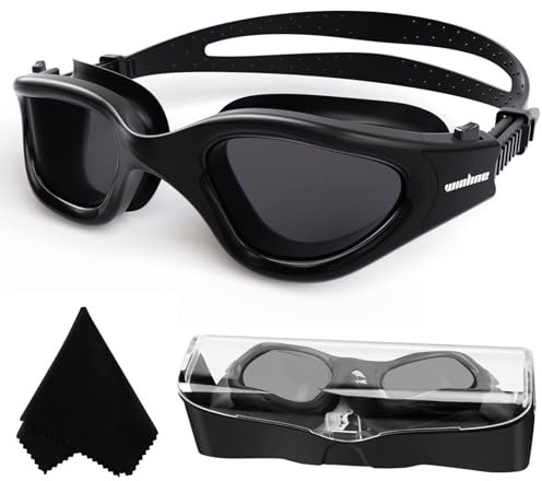 Winline Schwimmbrille Erwachsene Jugendliche,Anti-Beschlag-UV-Schutz Wasserdicht klare Sicht einfach einzustellen mit weichen Nasenstegen für Herren Damen