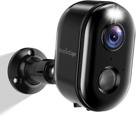 Telecamere di sicurezza wireless per esterni, alimentate a batteria 2k telecamere WiFi per la sicurezza domestica, visione notturna a colori, rilevamento del movimento AI, sirena riflettore,