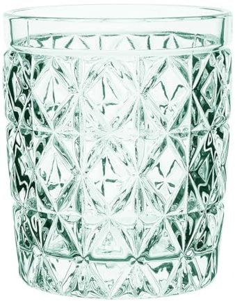 Olympia Olympia Havana Tumbler Green - 300ml 82x100mm (Box 6) | Sized at 82x100mm to provide a comfortable grip, serving as durable glassware for busy commercial bar and catering venues.