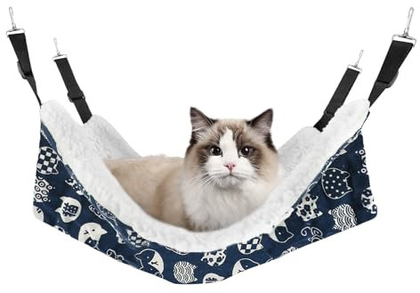 SAN LIKE Hamac pour Cage pour Animaux de Compagnie, Hamac pour Animaux 58 x 48 cm, hamac de Transport pour Chat, Convient Aux Animaux Pesant Jusqu'à 10 kg