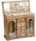 Emfogoo Schmuckkästchen, Rustikales Holz Groß Schmuckkasten Organizers mit Spiegel, Schmuckaufbewahrung, 6 Ebenen Schmuckbox für Ringe, Ohrringe, Halsketten, Armbänder (Rustikal Braun)