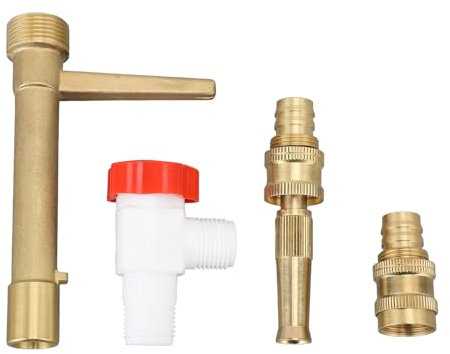 KJAOYU G3/4 Brass Quick Water Intake Valve Key - and Quick Coupler for Efficient Sprinkler, Garden Irrigation, and Water Management Solutions