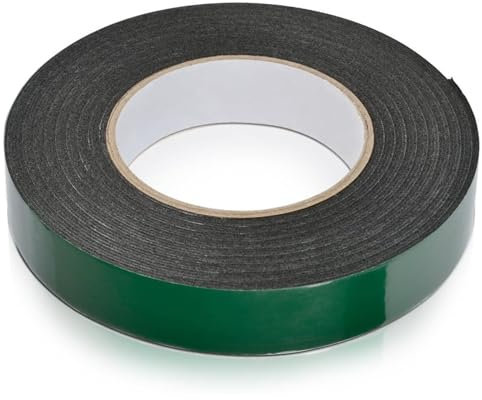 RSYHVG 10m(25mm) Foam Tape Double Sided Waterproof Mounting Tape Adhesive Sponge Tape for Automotive Grade Car Trims Number Plate Fixing