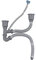 Klanata Expandable All in One Sink Drain Pipe, P Trap Kit for Double Kitchen Sink, Flexible Double Hose Drain Assembly, Easy Installation for Kitchen and Bathroom