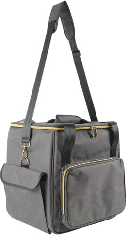 Record Storage Box - Record Organizer | Vinyl Case Storage Album Carrying Bag with Dividers Holds Up to 45 Records for Travel Collecting Portable cdd Carrying Bag for Makeup Gadgets