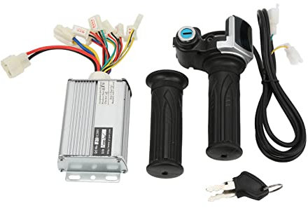 1000W 36V Motorregler mit Schloss und Batterieanzeige für Elektrofahrrad Mini-Fahrrad Taschenrad Suitable for EVO Electric Dreirad Aluminiumgehäuse Wärmeableitung