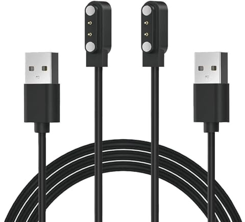 Xininyia Mingdaln JYouPro G28 G20 Smart Watch Charger Replacement Magnetic USB Charging Cable (Pack of 2)