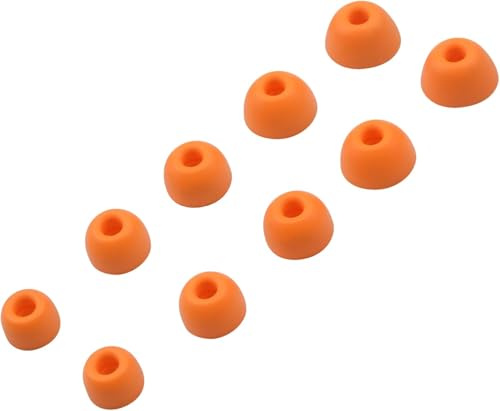 5 Paar Ersatz Ohrstöpsel Kompatibel mit Beats Powerbeats Pro 2 / Solo Buds/Fit Pro/Studio Buds/Studio Buds+, Powerbeats Pro 2 Ersatz Ohrstöpsel (XS/S/M/L/XL) (Orange)