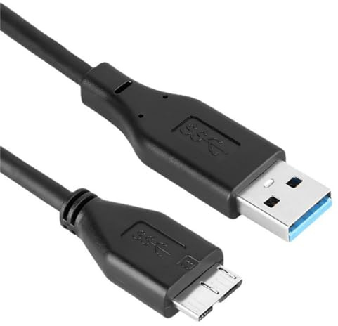 Cavo USB 3.0 per hard disk esterno, 1,8 m, compatibile con WD My Passport, Seagate, Toshiba, Samsung, LaCie, Elements