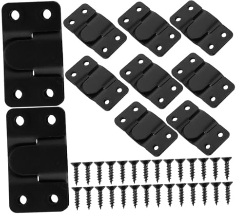 Cabilock 6 paires Supports de Suspension Acier Inoxydable Résistants pour Cadres et Miroirs Lot Vis Fixation Murale Solide et Clips Suspendus Multifonctions pour Cadres et Meubles