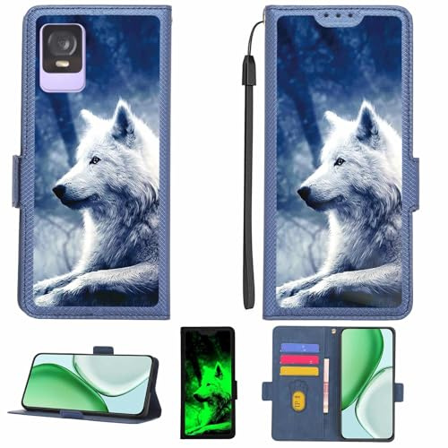Kinetijy Coque Compatible pour Qilive Smartphone 6 4g Q2-23 Coque Étui Housse Case Support [avec Film Protecteur HD d'une dureté de 9H] [Blocage RFID][Effet Lumineux Sombre] LPT-Lang