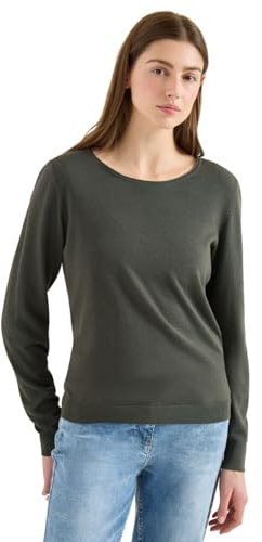Cecil Damen Langarm Pullover mit Rippdetail
