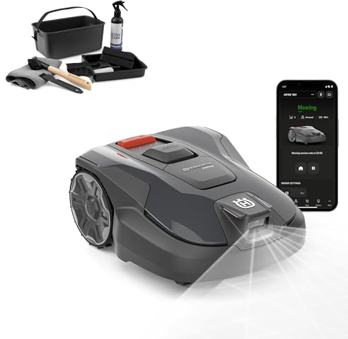 Husqvarna Automower® Aspire R6V Mähroboter ohne Begrenzungskabel | AI-Vision, GPS-Navigation - inkl. GarageFür Rasenflächen bis zu 600 m² entwickelt - WiFi-Abdeckung benötigt