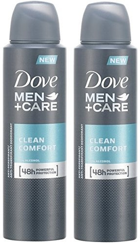 Dove Men+ Care Anti-Perpirant Deodorant Spray Clean Comfort 150Ml - Pack Of 2